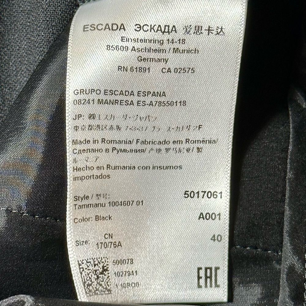 Escada Lightweight Wool Dress Trousers - Picture 5 of 6
